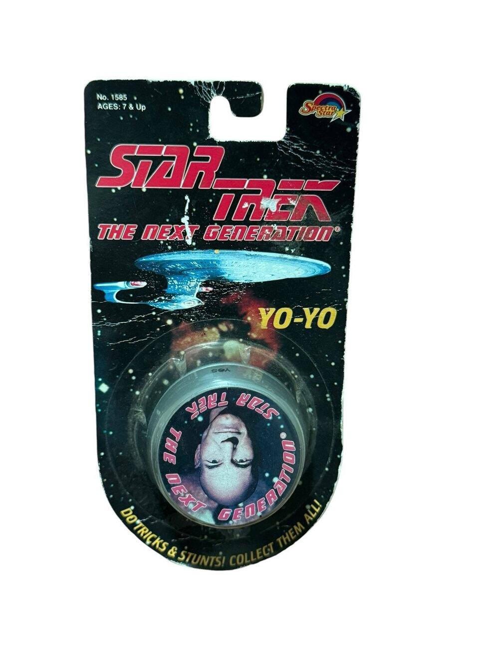 Vintage 1993 SPECTRA STAR - STAR TREK THE NEXT GENERATION YO-YO Jean Luc Picard